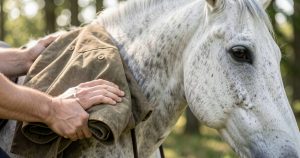 Préparer son cheval au matériel d'extérieur