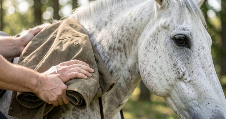 Préparer son cheval au matériel d'extérieur