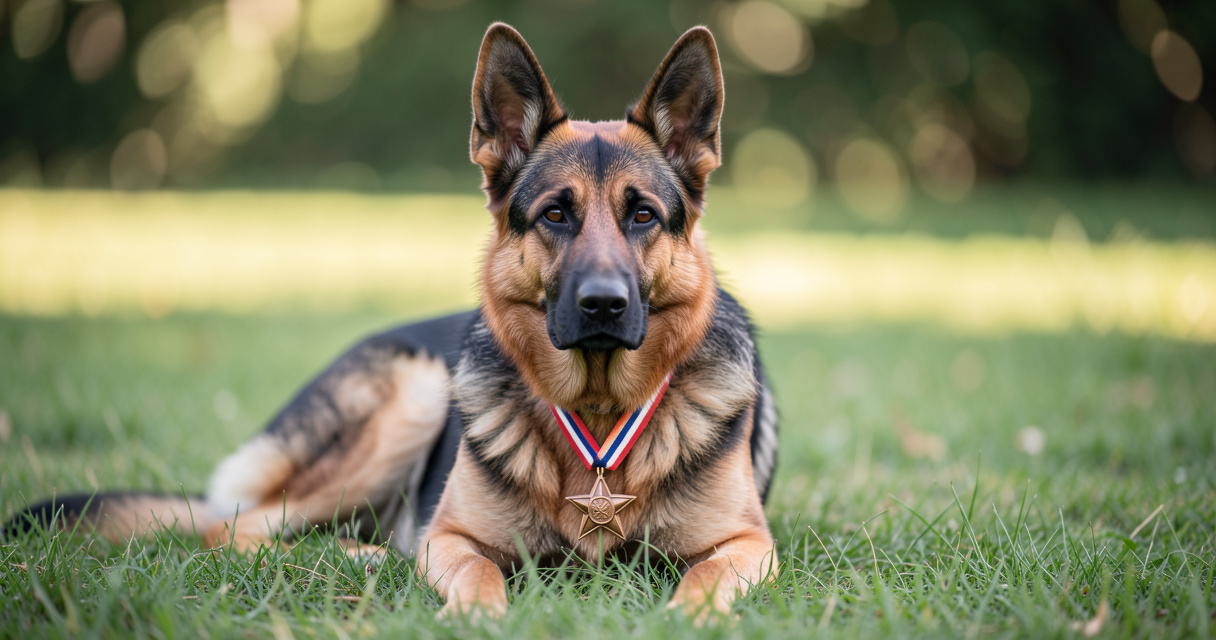 Ros, le berger allemand décoré : un hommage qui va droit au cœur
