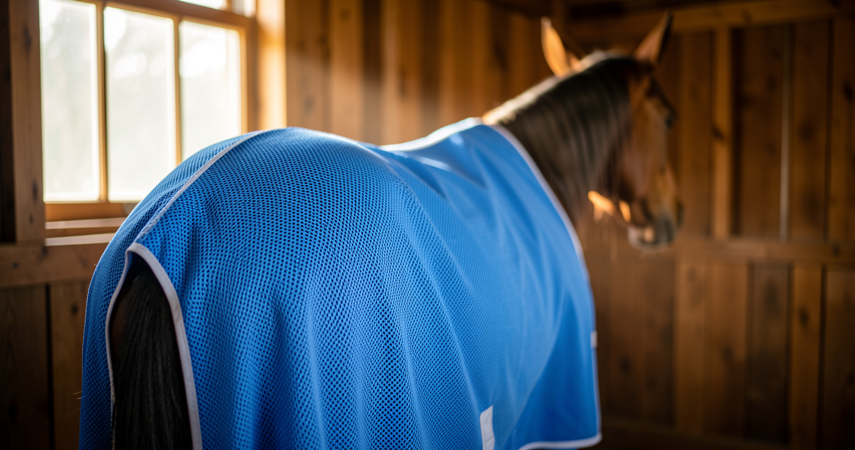 Couverture et guêtres rafraîchissantes CovallieroCool pour cheval