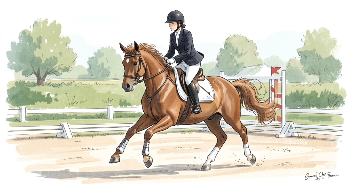 Dressage poney aux championnats de France d'équitation 2026, compétition FFE Lamotte-Beuvron