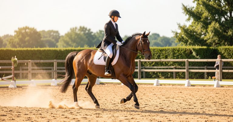 Dressage équitation : guide complet de la discipline olympique d'élégance et de complicité